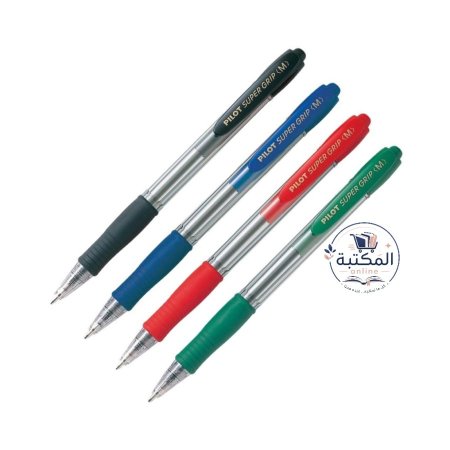 قلم جاف"بيلوت سوبر جريب"(Pilot Super Grip) الأصلية ضغاط 🖊️✨